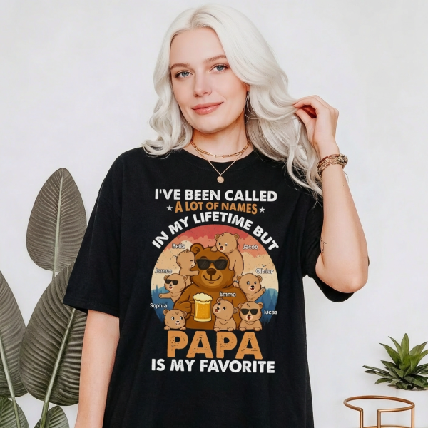 Favorite Papa Bear Shirt Gift for Grandpa and Loving Grandchildren.png
