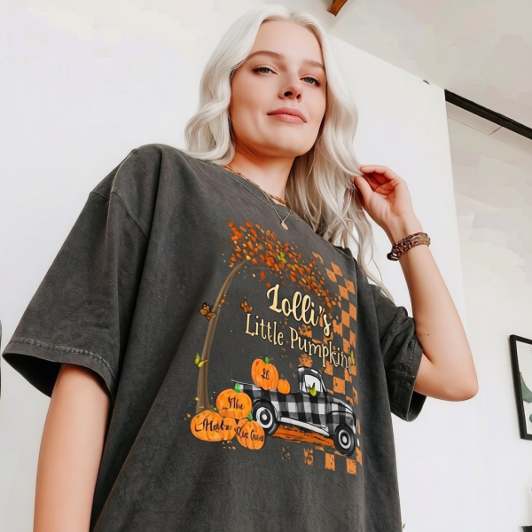 Personalized Little Pumpkins Truck Fall TShirt Autumn Shirt Gift 1.png