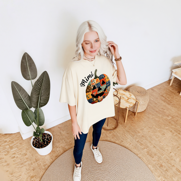 Personalized Patchwork Pumpkin Halloween Sweatshirt for Family3.png