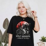 Wolf Grandpa Leader of the Pack Personalized Family Wolves Shirt2.png